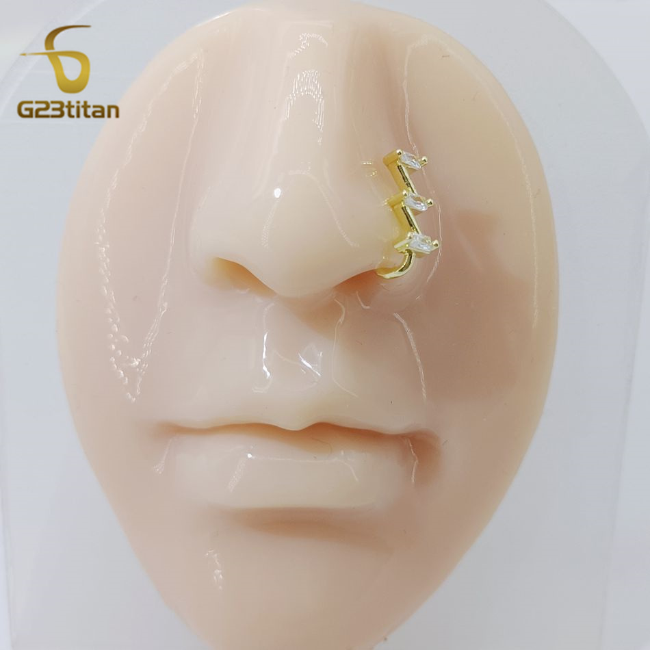 1pc Fake Nose Piercing Ring Wo - Body Jewelry Ear Piercing recensione e prezzo