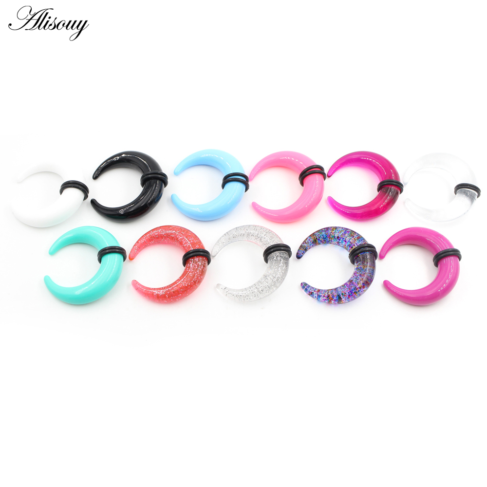 2pcs Acrylic C Sahpe Buffalo H - Septum Clicker Ring recensione e prezzo