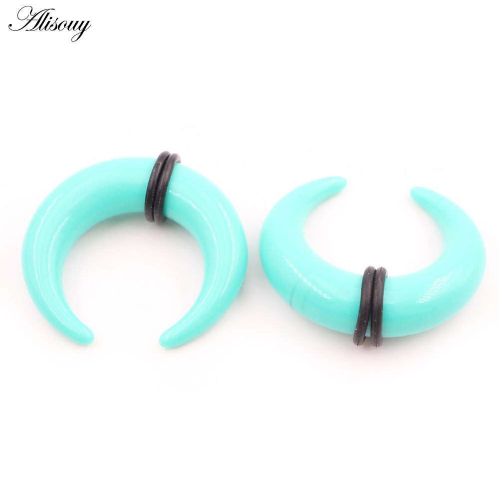 2pcs Acrylic C Sahpe Buffalo H - Septum Clicker Ring recensione e prezzo