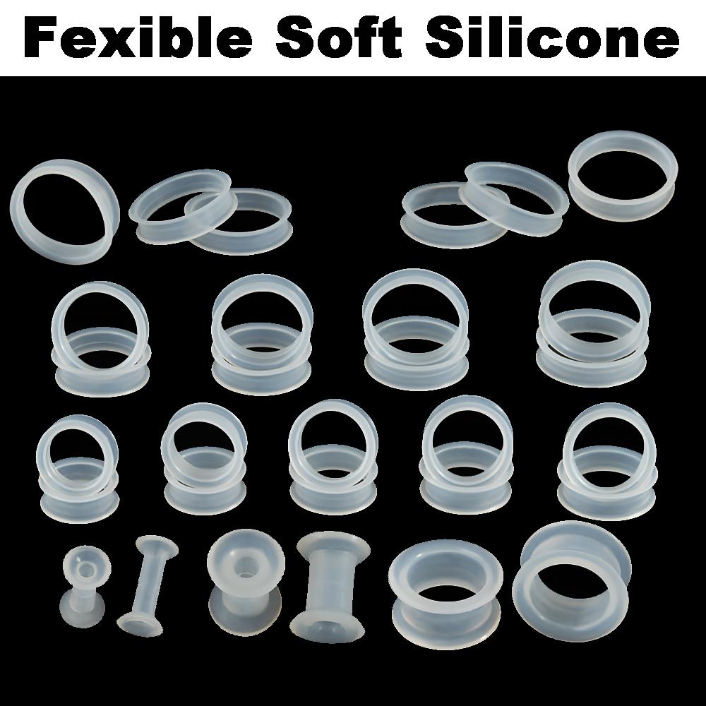 PAIR-Clear Ear Gauges Large Si - Body Jewelry Gauge Sizes recensione e prezzo