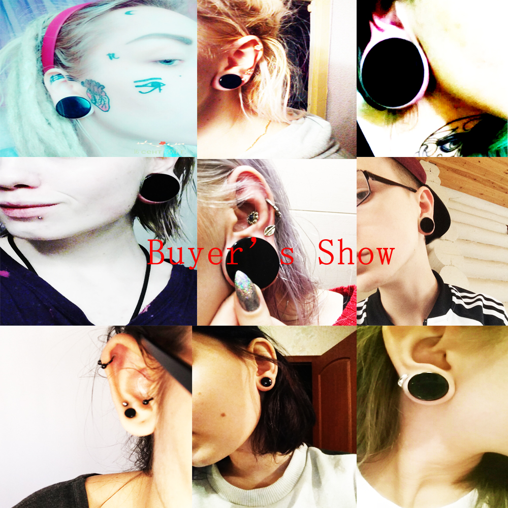1 Pair 3mm-50mm Big Size Solid - Body Jewelry Gauge Sizes recensione e prezzo