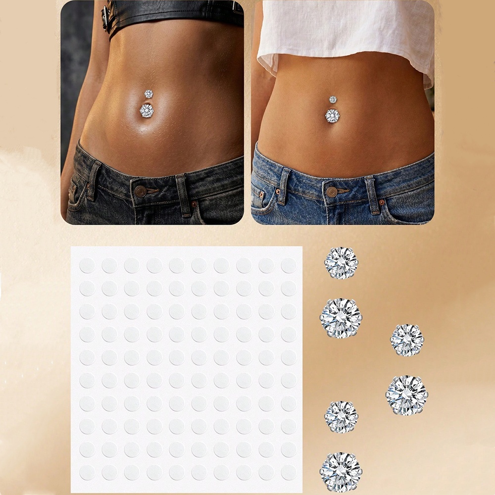 Fake Belly Piercing Cubic Zirc - Body Jewelry Rings recensione e prezzo