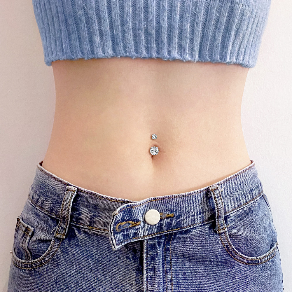 Fake Belly Piercing Cubic Zirc - Body Jewelry Rings recensione e prezzo