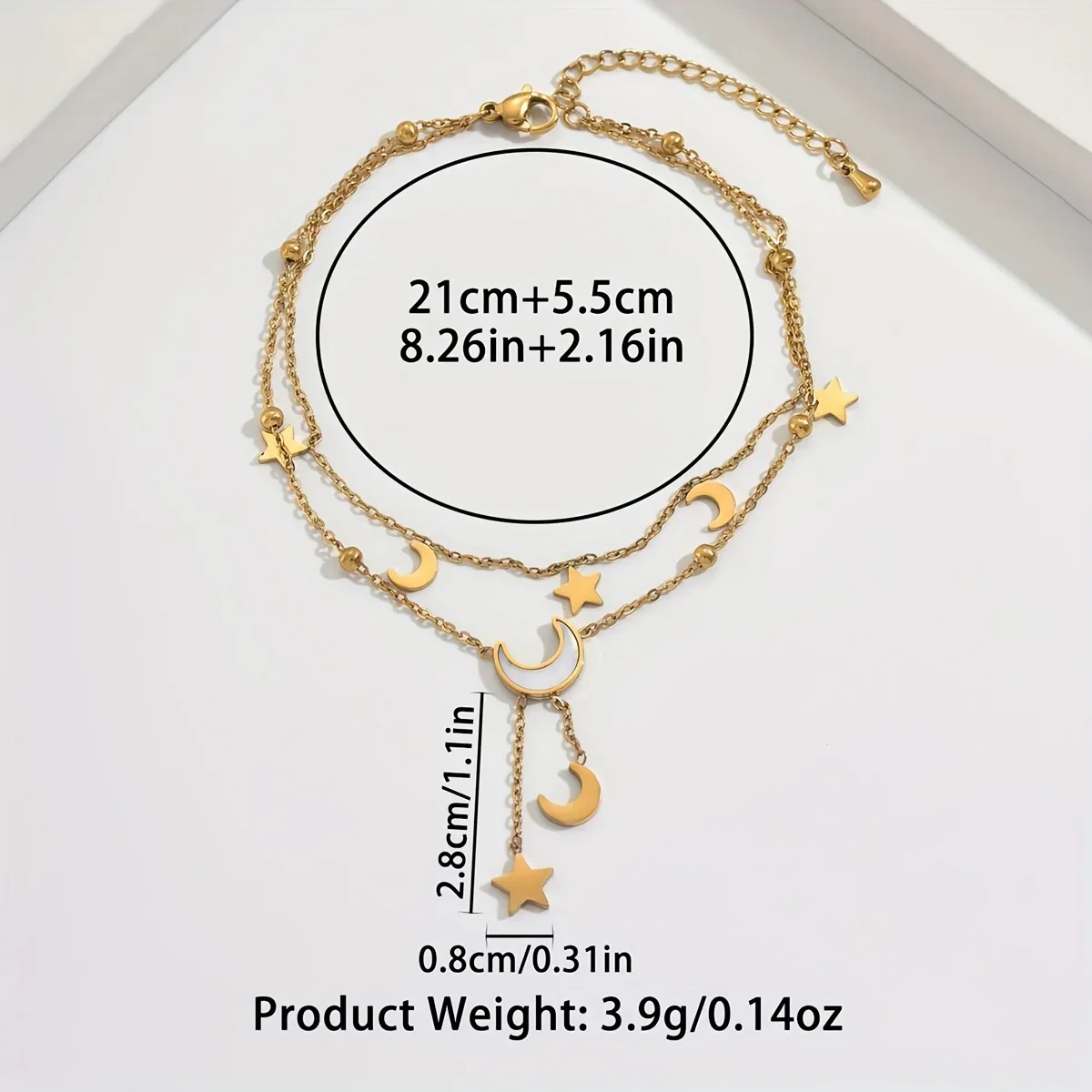 1 golden yellow star and moon  - Yellow Body Jewelry recensione e prezzo