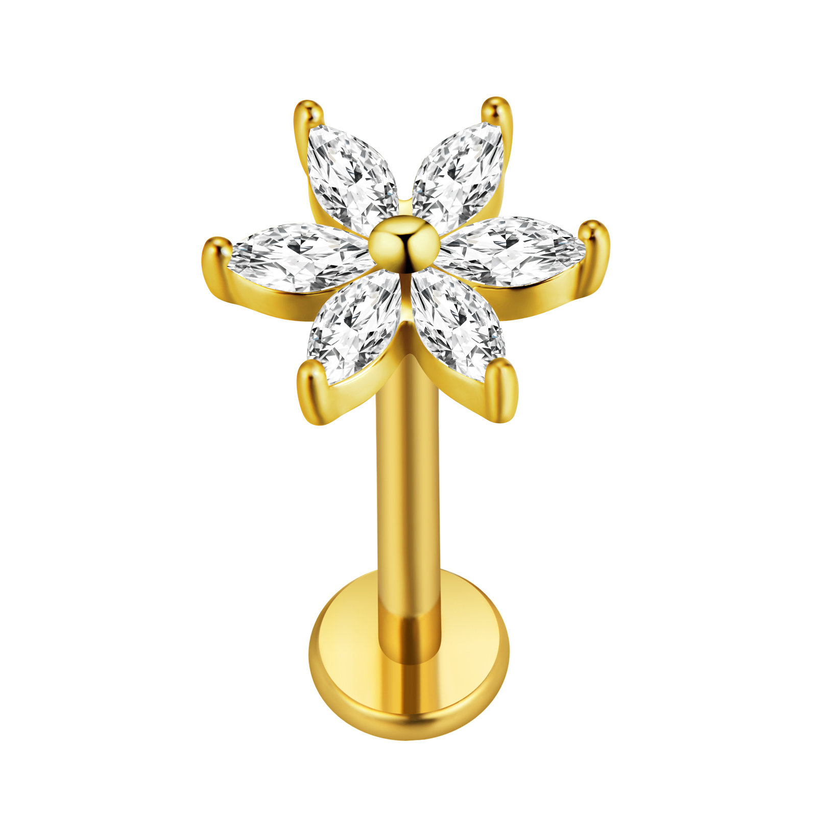 Maple Leaf Labret Piercing Sta - Body Jewelry Internally Threaded recensione e prezzo