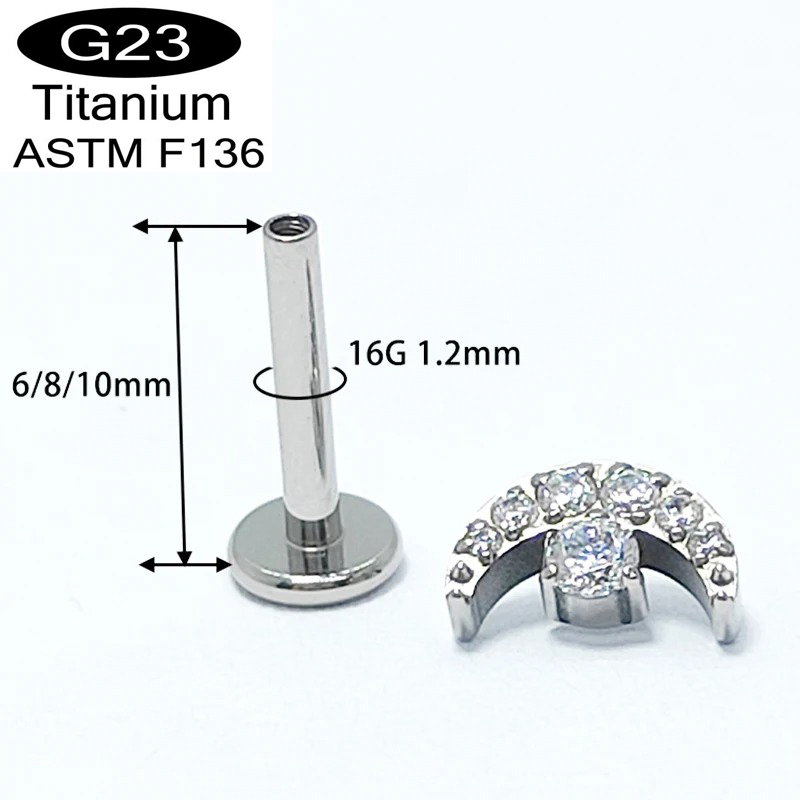 G23 Titanium Crescent-Moon-des - Dermal Anchor Top recensione e prezzo