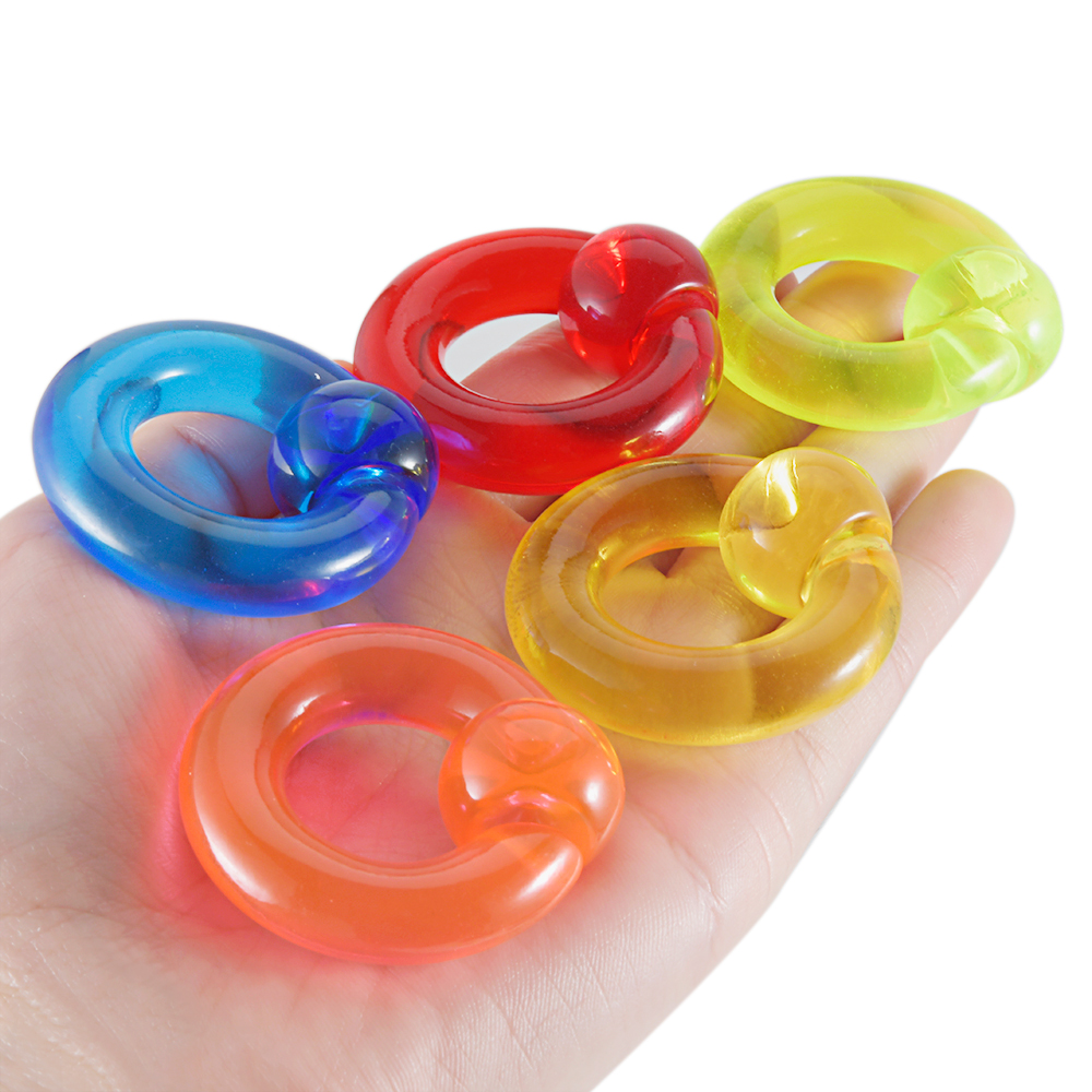 2/1PCS Colorful Acrylic BCR Bi - Body Jewelry Gauge Sizes recensione e prezzo
