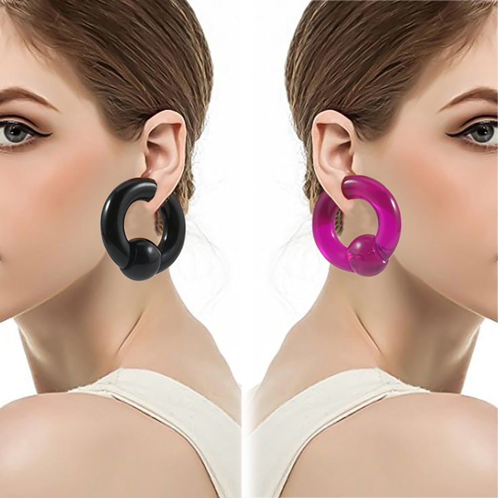 2/1PCS Colorful Acrylic BCR Bi - Body Jewelry Gauge Sizes recensione e prezzo
