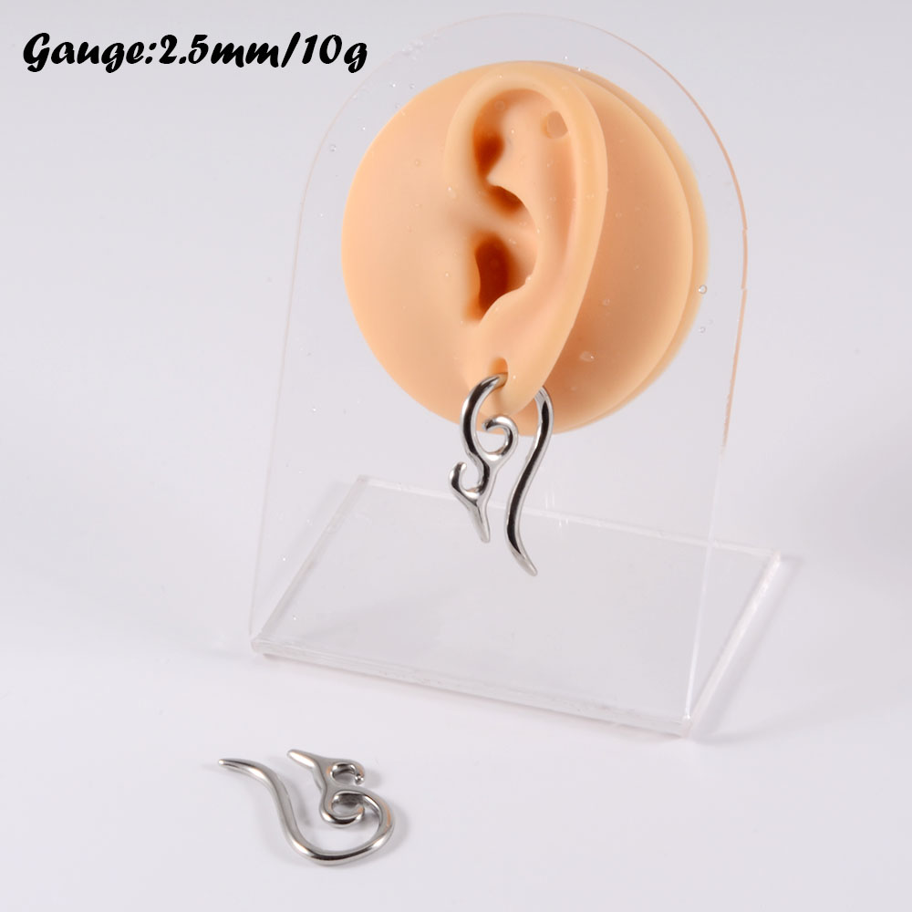 PAIR Surgical Steel Heavy Ear  - Body Jewelry Gauge Sizes recensione e prezzo