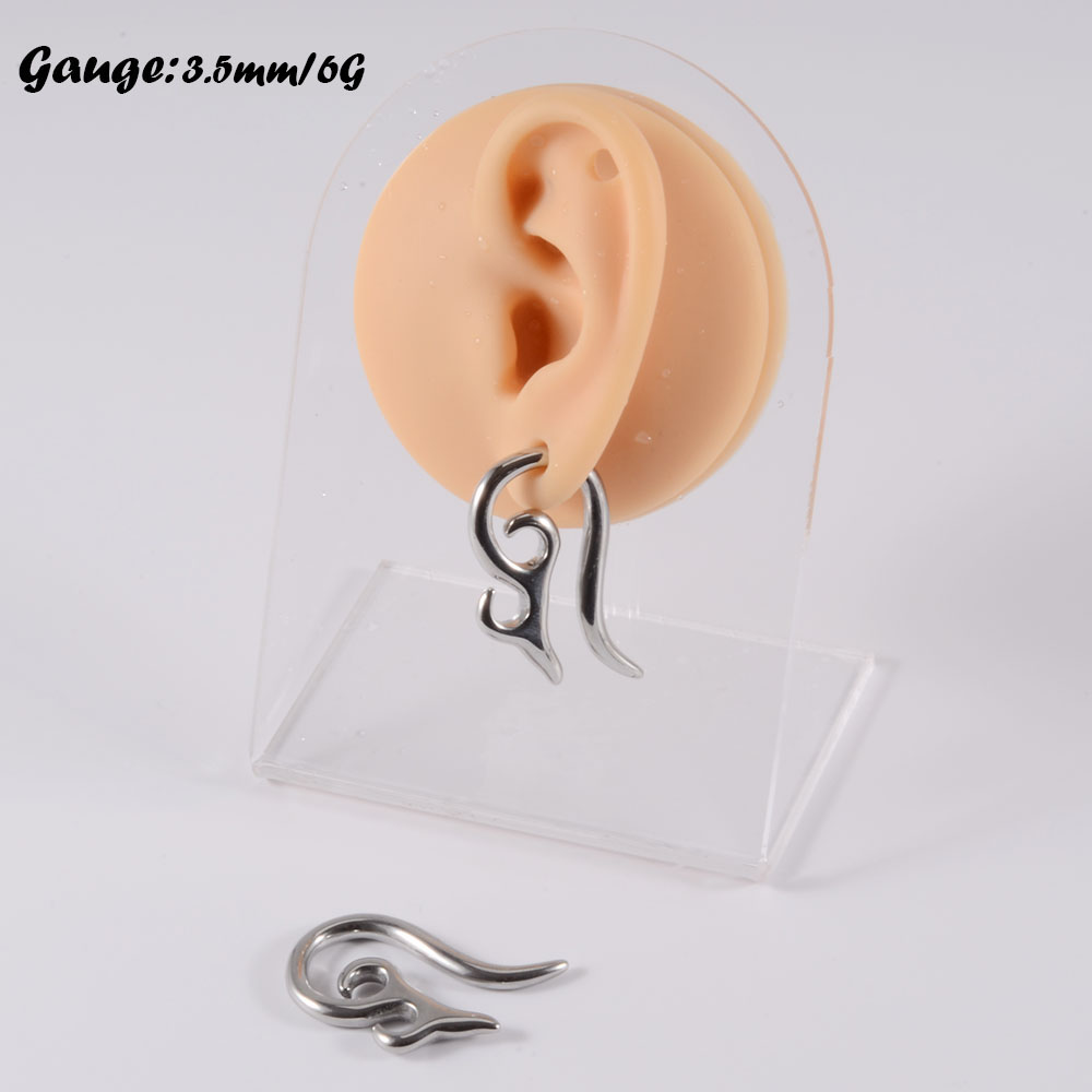 PAIR Surgical Steel Heavy Ear  - Body Jewelry Gauge Sizes recensione e prezzo