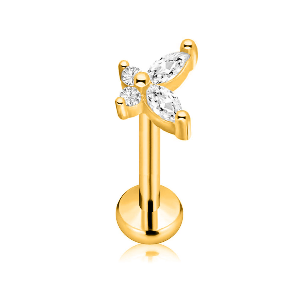 ASTM F136 G23 Titanium Flower  - Body Jewelry Threadless recensione e prezzo