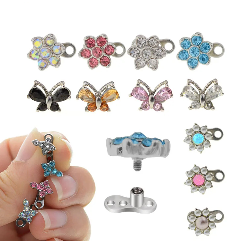 1PC 100% Surgical Steel 14G Mi - Dermal Anchor Top recensione e prezzo