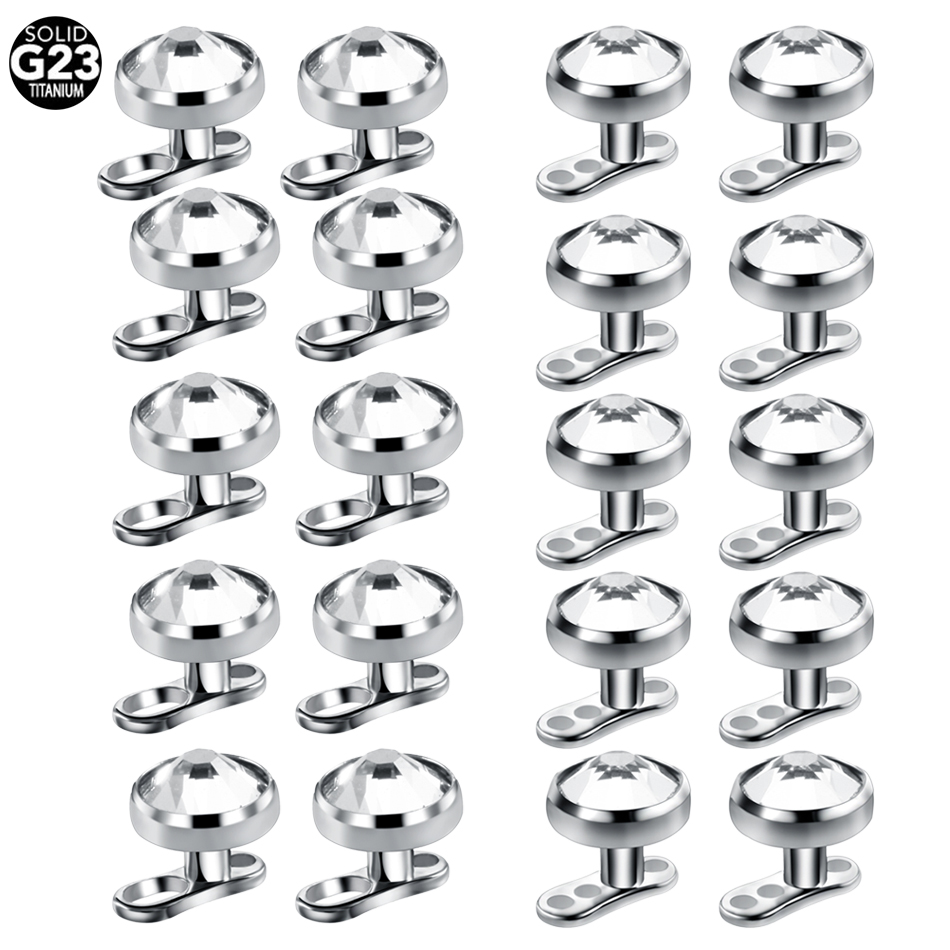 10pcs/lot Titanium Micro Derma - Dermal Anchor Top recensione e prezzo