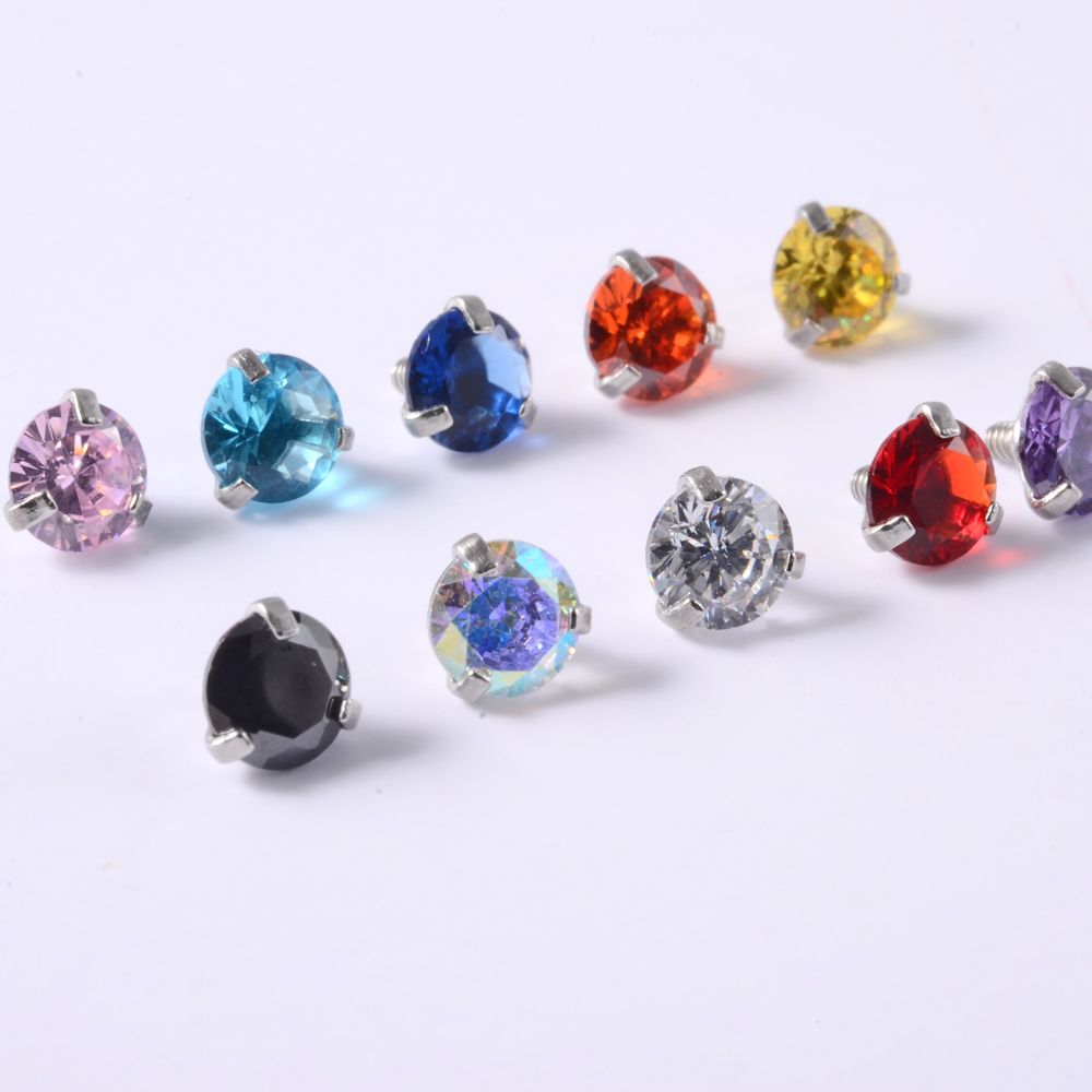 1 PC Surgical Steel Prong zirc - Dermal Anchor Top recensione e prezzo