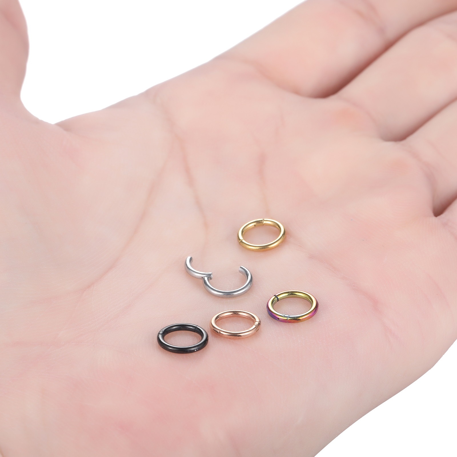 1pc Titanium Hinged Segment Ri - Septum Clicker Ring recensione e prezzo