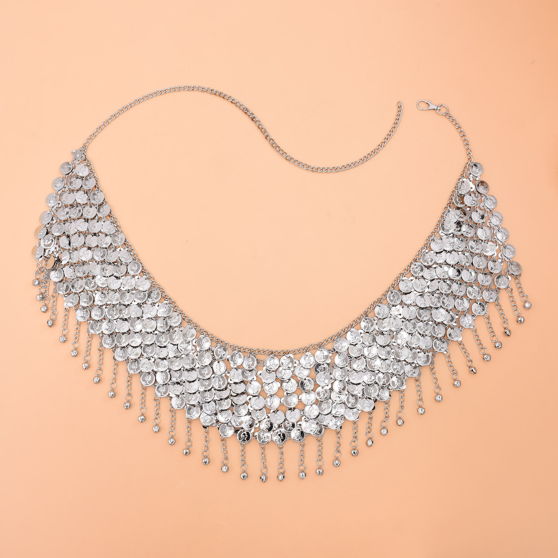 Silvery Bells Long Tassel Coin - Body Jewelry Indian recensione e prezzo