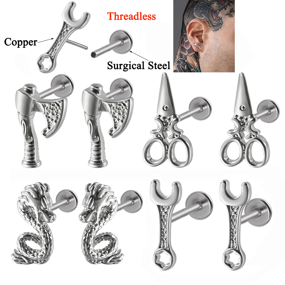 1Pair Push-in Threadless Helix - Body Jewelry Threadless recensione e prezzo