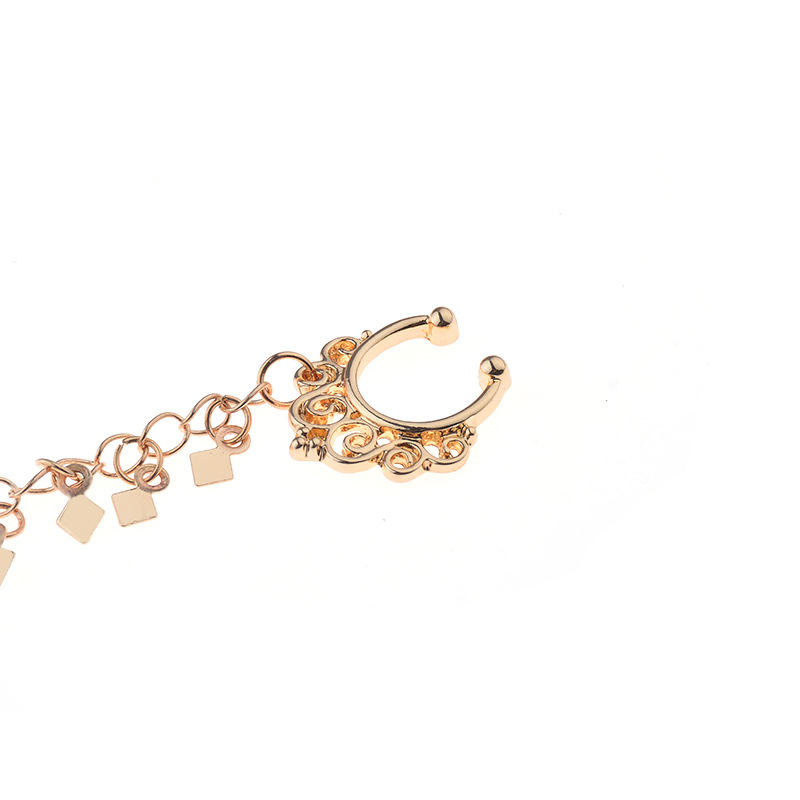 Nose Ring Chain, Hanging Disc  - Body Jewelry Indian recensione e prezzo