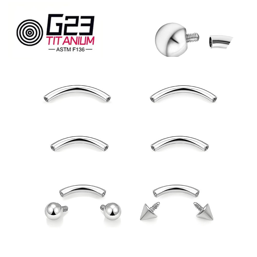 Wholesale 5/10/50pcs G23 Titan - Body Jewelry Internally Threaded recensione e prezzo