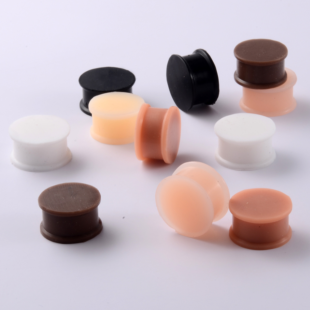 1 Pair Silicone Flexible Thick - Body Jewelry Gauge Sizes recensione e prezzo