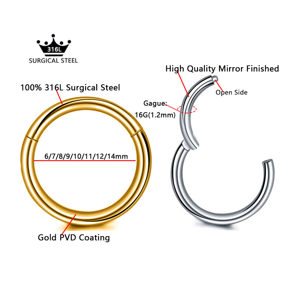 316L Surgical Steel Clicker Se - Septum Clicker Ring recensione e prezzo