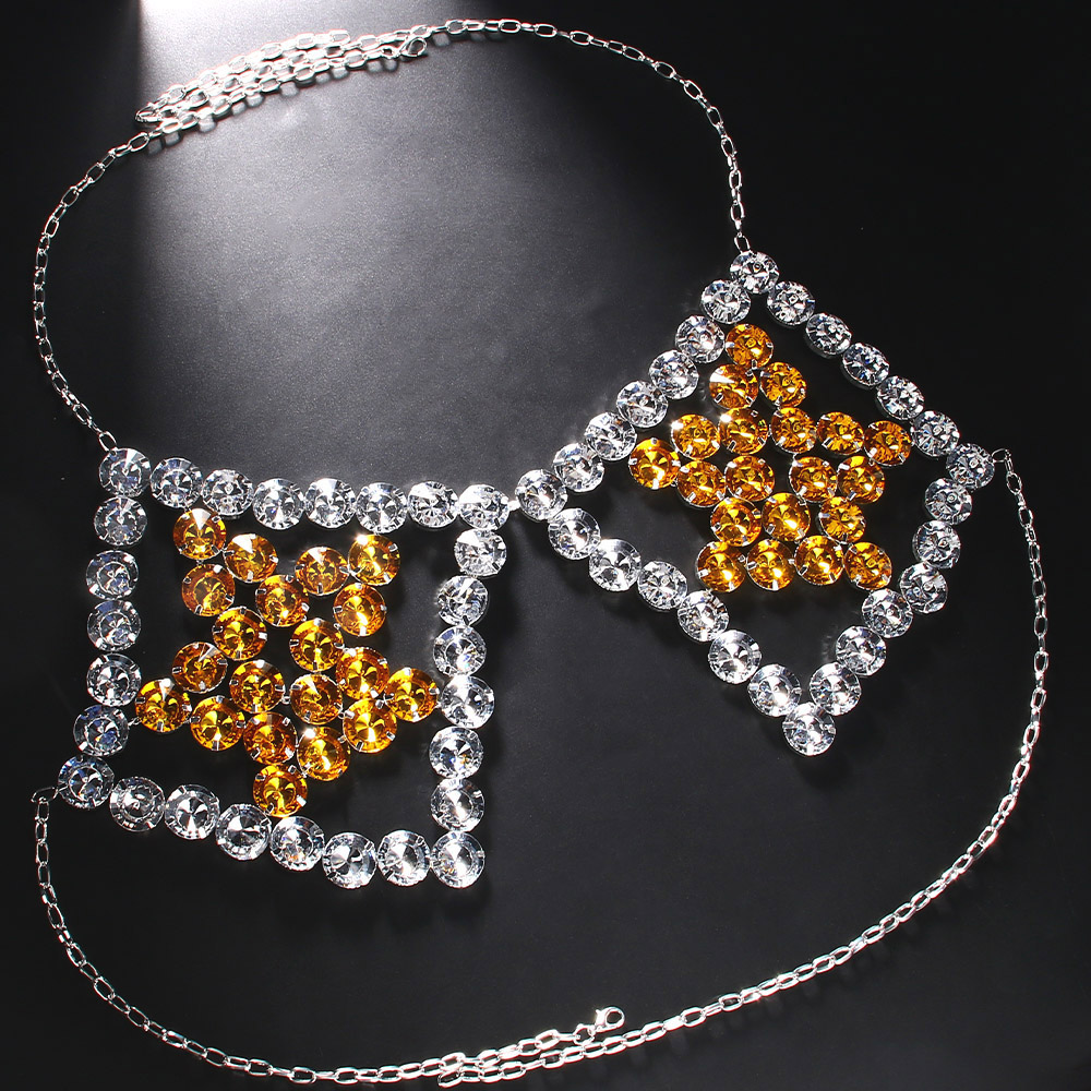 Sexy Yellow Pentagram Chest Ch - Yellow Body Jewelry recensione e prezzo
