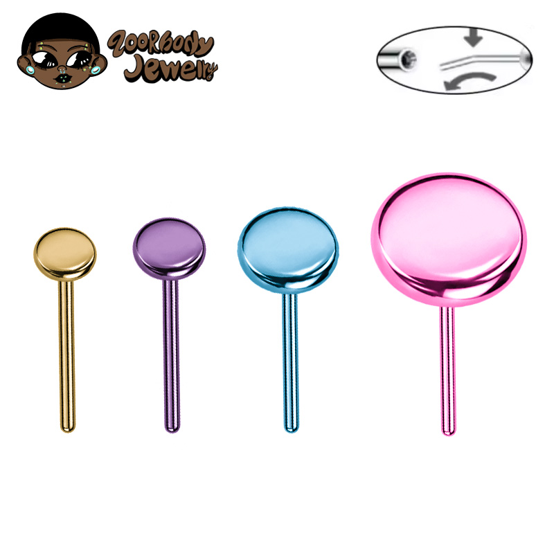 10pcs ASTM F136 Titanium Push  - Body Jewelry Threadless recensione e prezzo