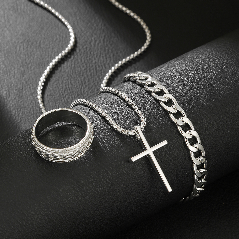 New cross jewelry chain ring b - Body Jewelry Rings recensione e prezzo