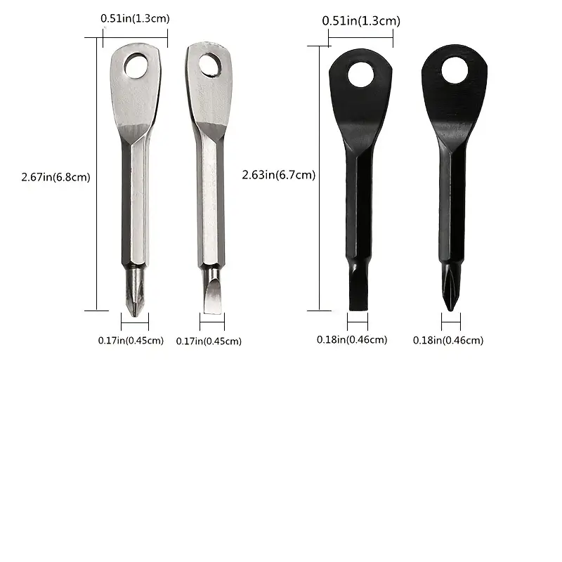 2 Keychain Screwdrivers in Bla - Body Jewelry Repair recensione e prezzo