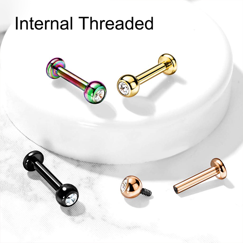 16G Surgical Steel Ball Top CZ - Body Jewelry Ear Piercing recensione e prezzo