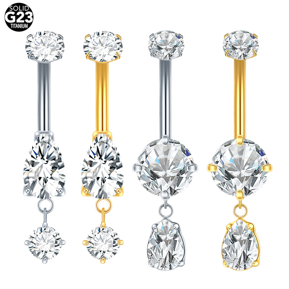 1/5PCS Titanium Crystal Zircon - Septum Clicker Ring recensione e prezzo