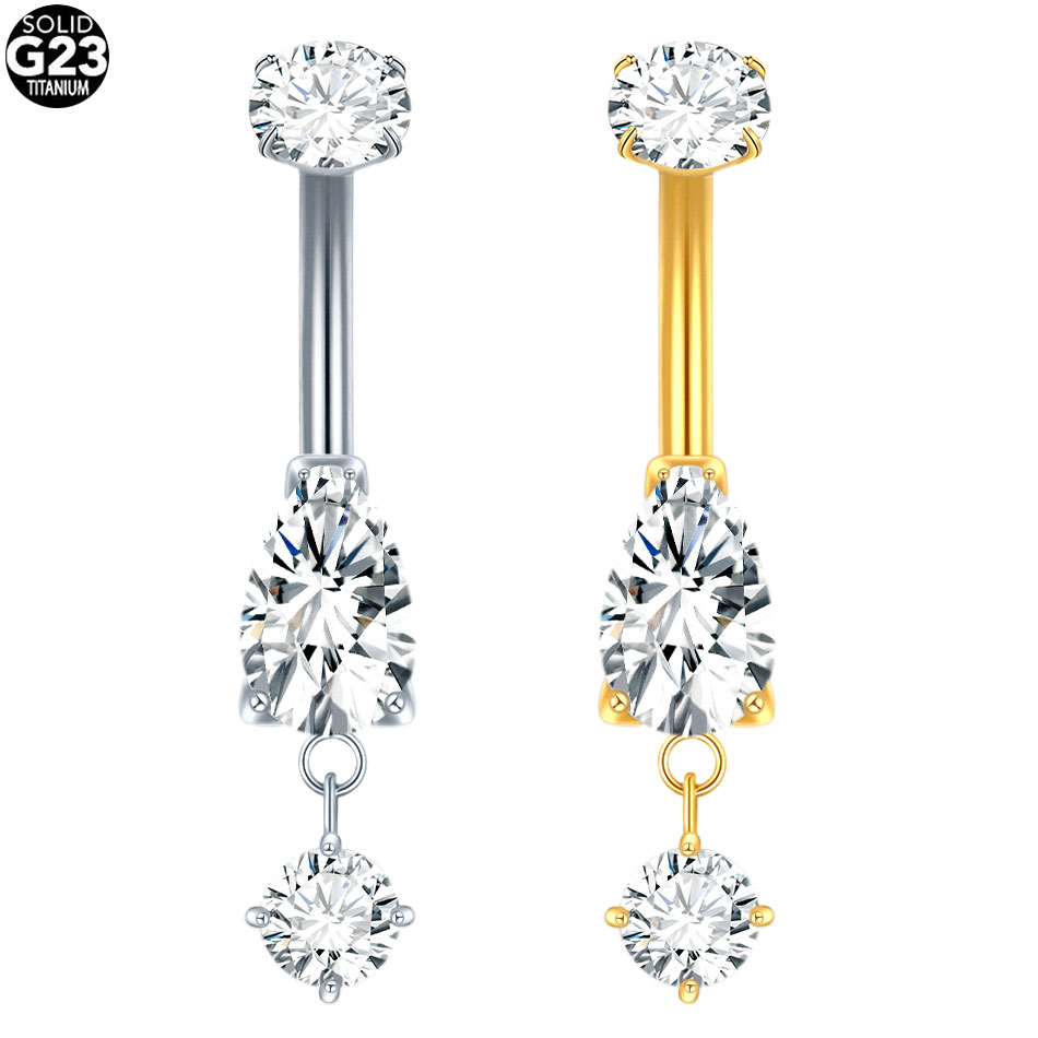1/5PCS Titanium Crystal Zircon - Septum Clicker Ring recensione e prezzo