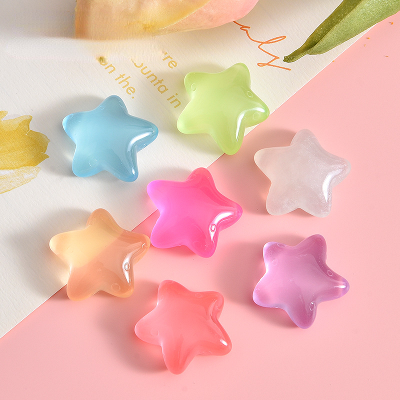 10pcs Fluorescent Five-pointed - Star Flat Back recensione e prezzo