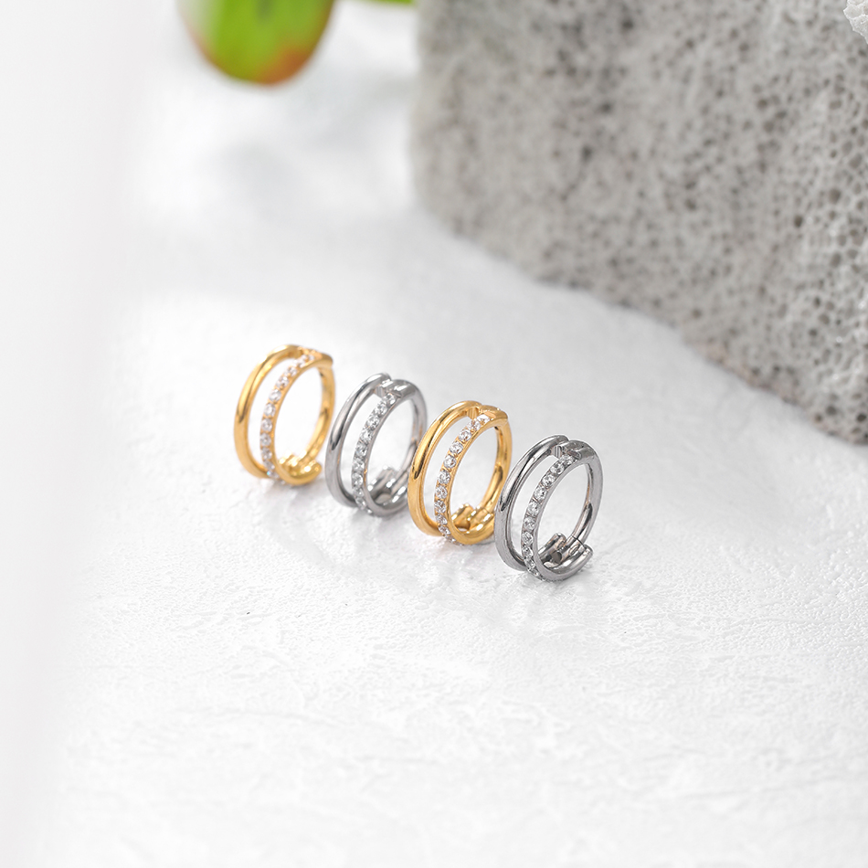 1pc Titanium Cartilage Hoop Ea - Septum Clicker Ring recensione e prezzo
