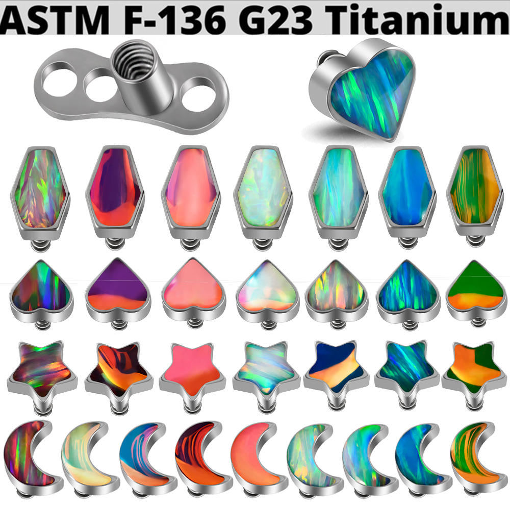 1PC Titanium Prong Flash Film  - Dermal Anchor Top recensione e prezzo
