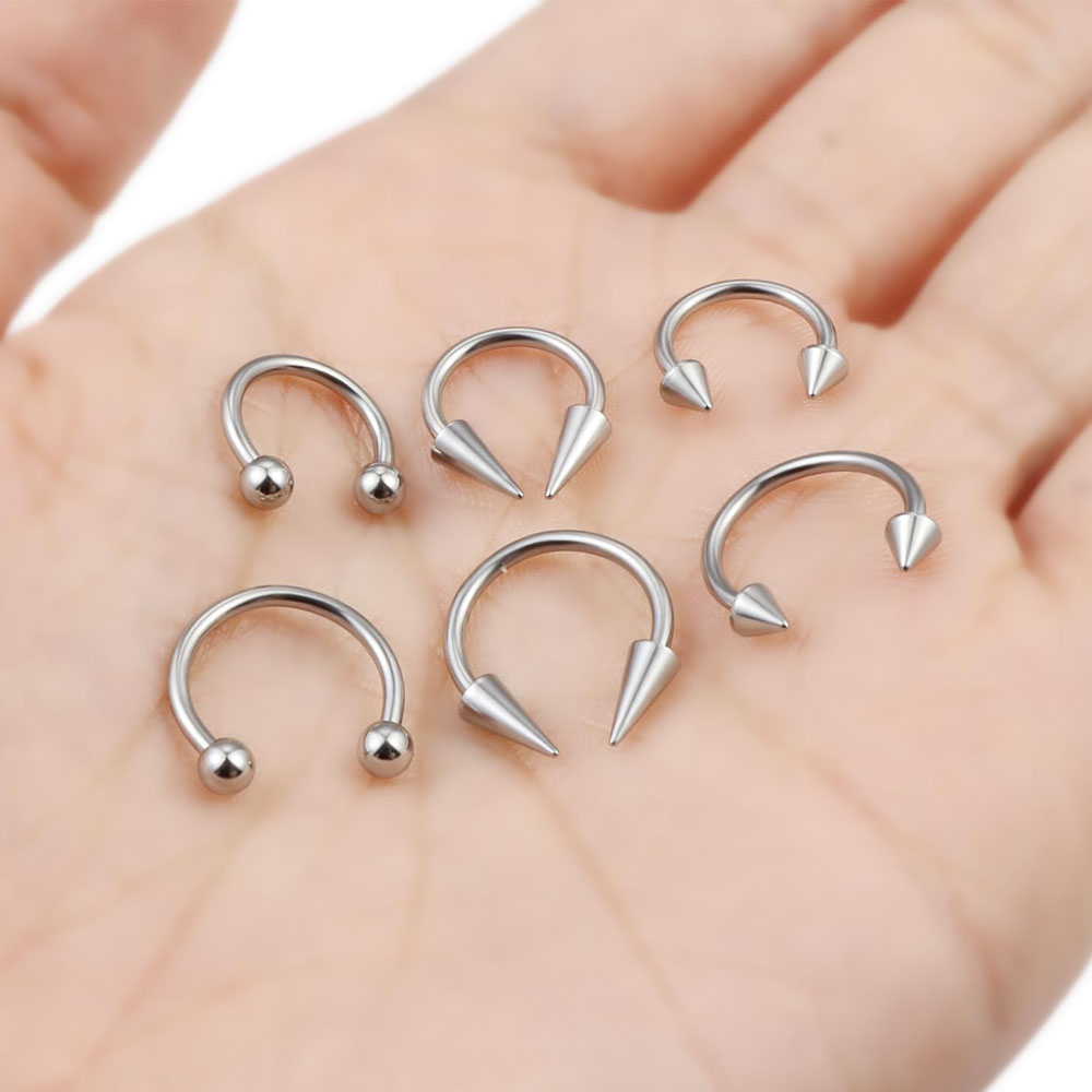 1Pcs Spike Septum Rings 16G Su - Septum Clicker Ring recensione e prezzo