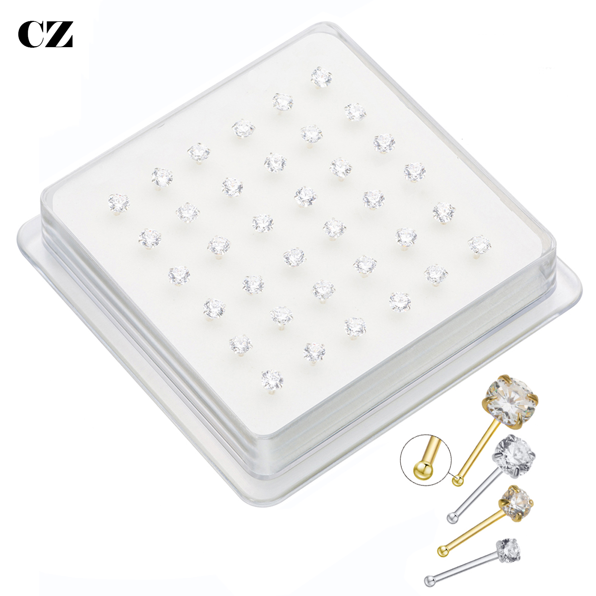 36Pcs/Pack 925 Sterling Silver - Body Jewelry Indian recensione e prezzo