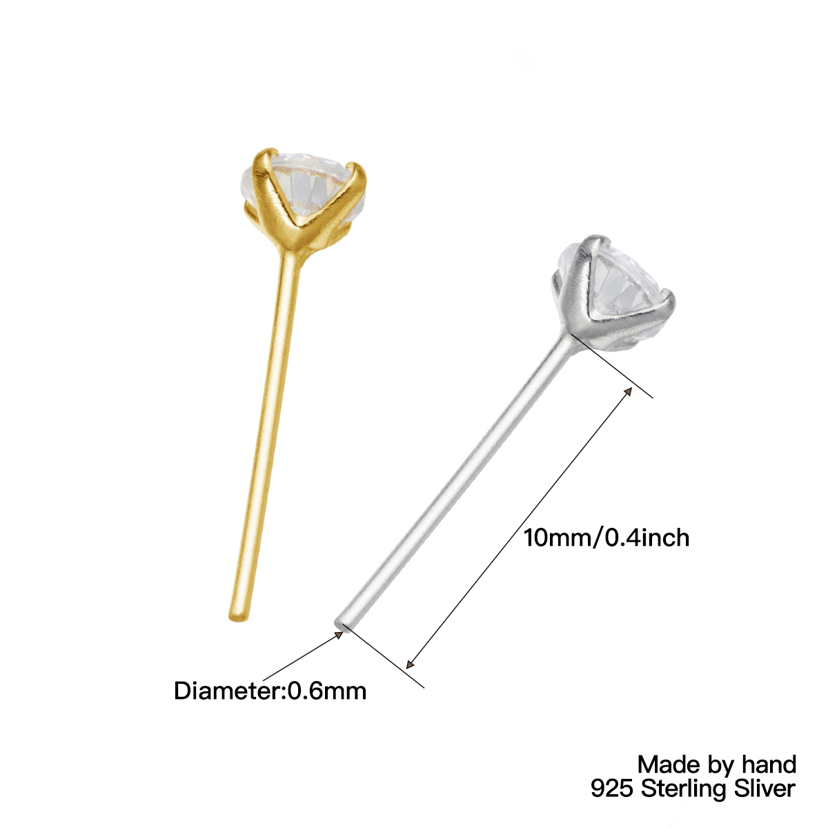 36Pcs/Pack 925 Sterling Silver - Body Jewelry Indian recensione e prezzo