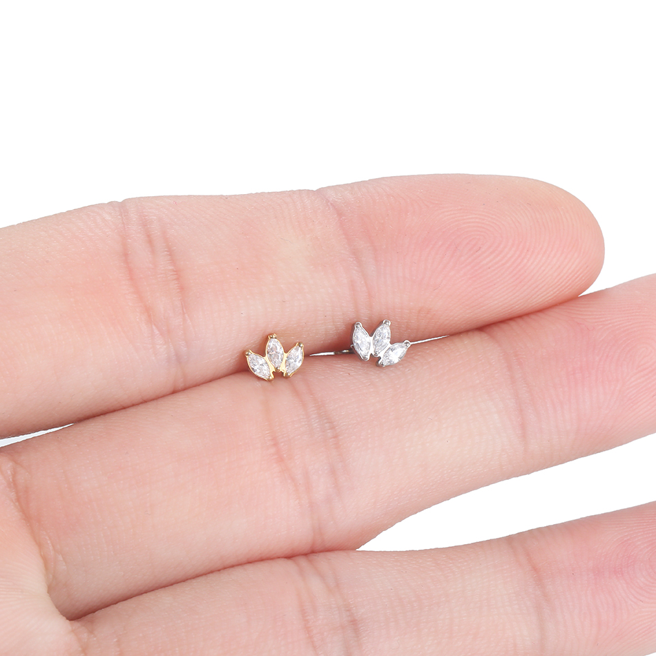 1pc Labret Piercing Titanium L - Body Jewelry Internally Threaded recensione e prezzo