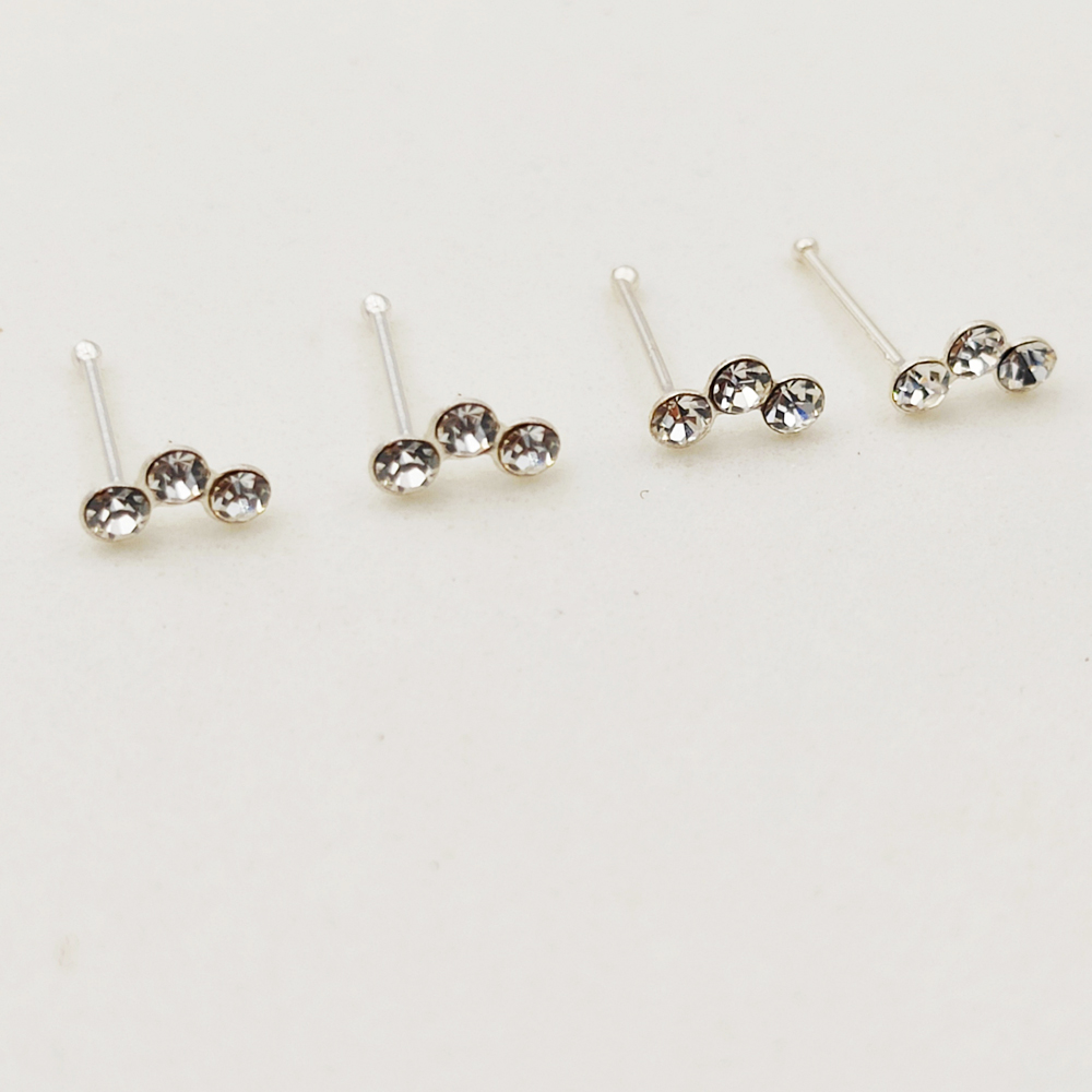 925 Sterling silver crystal no - Body Jewelry Indian recensione e prezzo