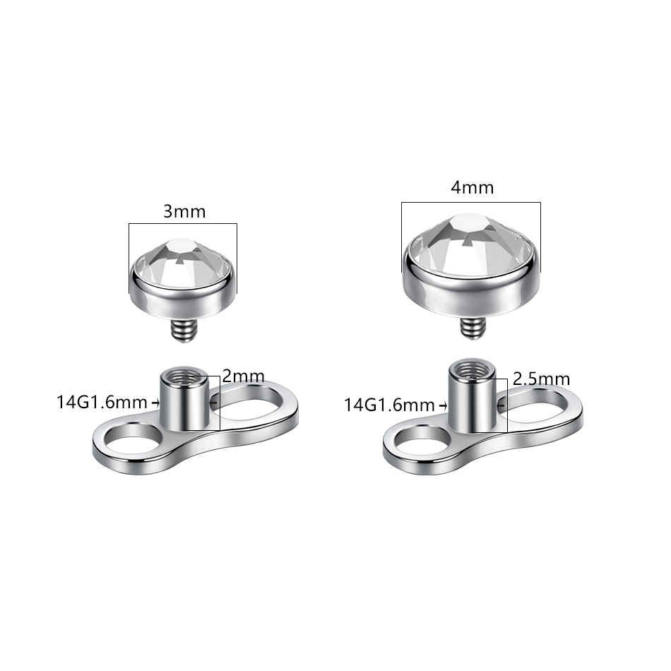 1Pc/5Pcs Titanium Micro Dermal - Dermal Anchor Top recensione e prezzo