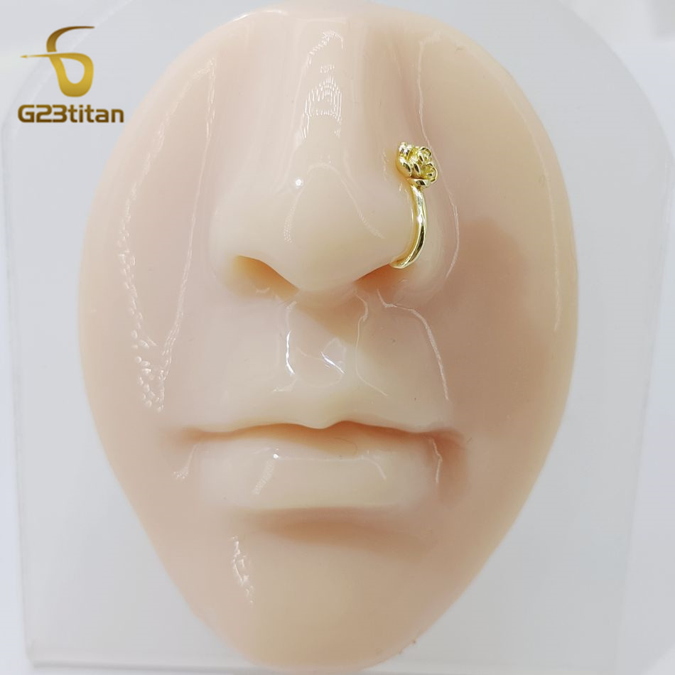 1pc Crystal Copper Rose Nose C - Body Jewelry Ear Piercing recensione e prezzo