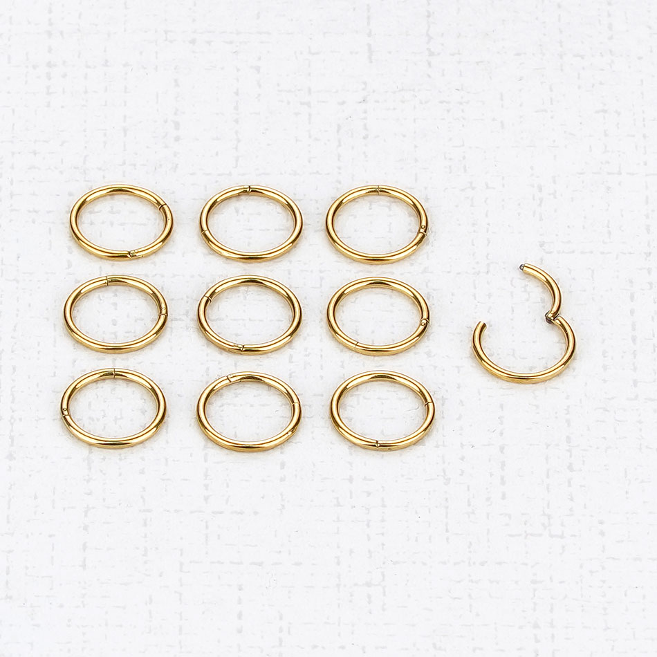 1PC G23 Titanium Hinged Segmen - Septum Clicker Ring recensione e prezzo