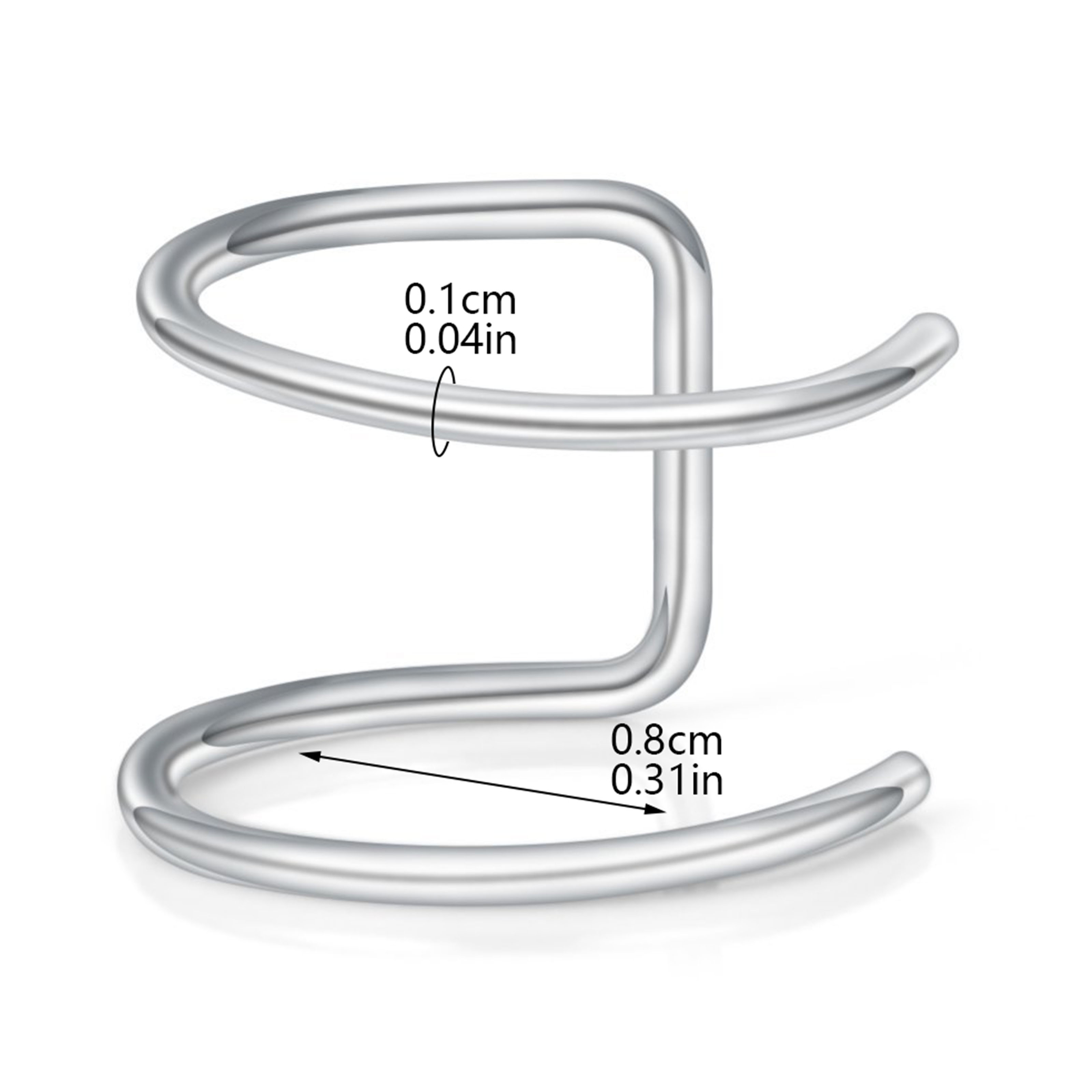2pcs New No-Piercing Ear Cuffs - Body Jewelry Ear Piercing recensione e prezzo