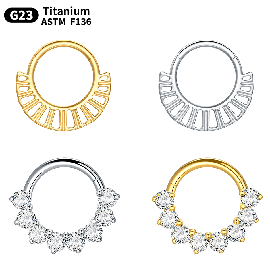 1PC 16G Septum Nose Hoop Ring  - Septum Clicker Ring recensione e prezzo