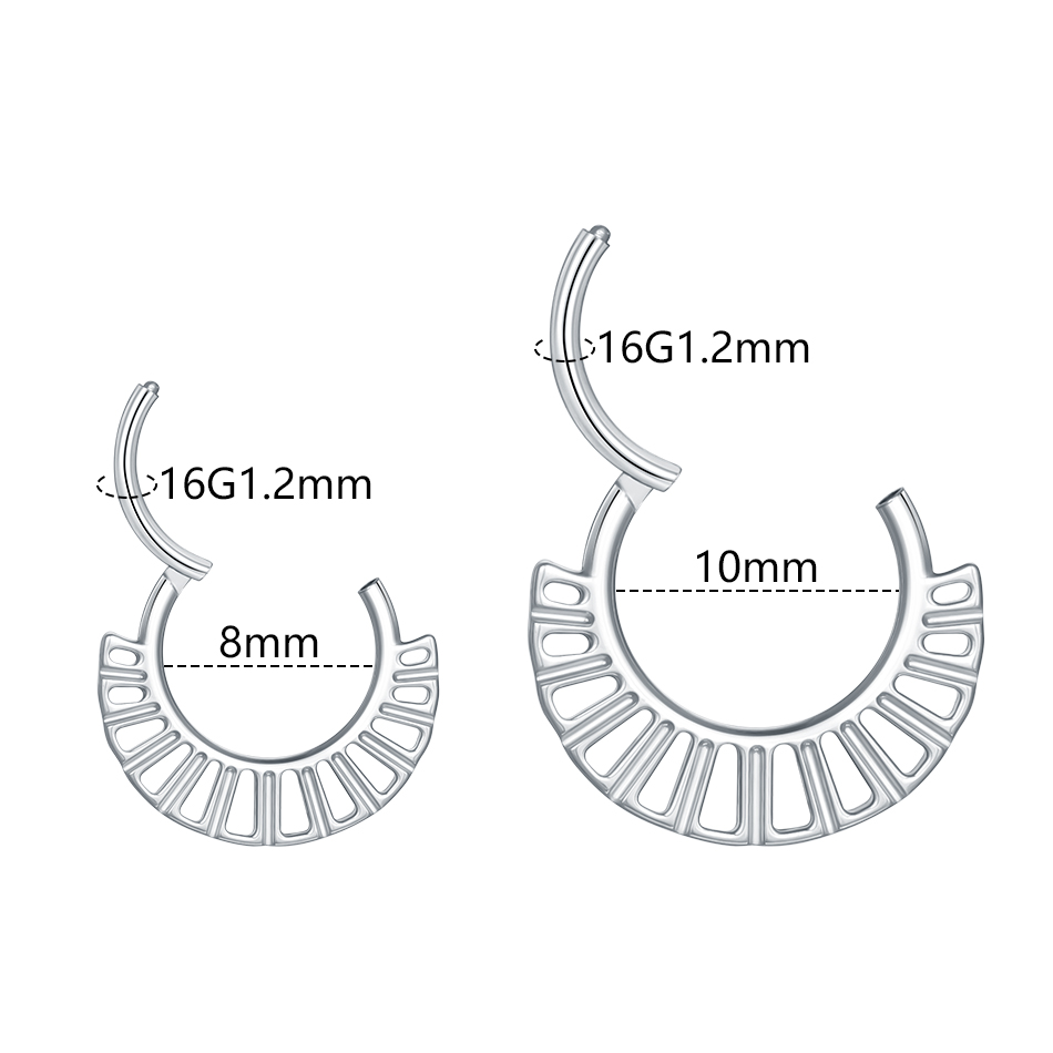 1PC 16G Septum Nose Hoop Ring  - Septum Clicker Ring recensione e prezzo