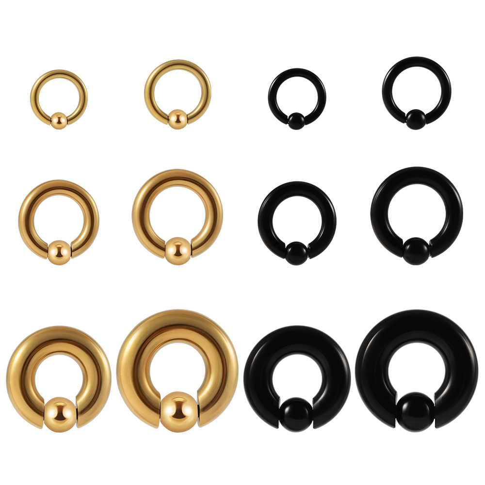 1PC Stainless Steel Large Size - Body Jewelry Gauge Sizes recensione e prezzo
