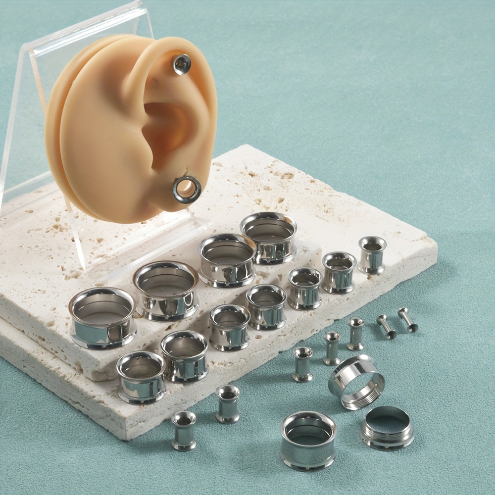 1 Pair/12 Pairs Set Stainless  - Body Jewelry Gauge Sizes recensione e prezzo