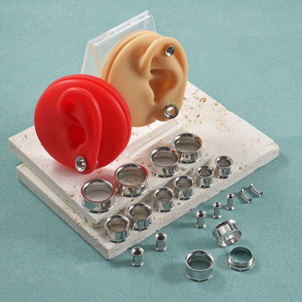 1 Pair/12 Pairs Set Stainless  - Body Jewelry Gauge Sizes recensione e prezzo