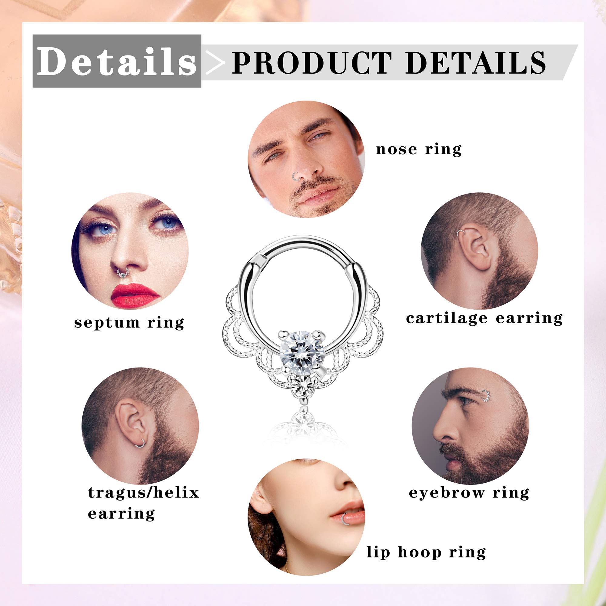 Drperfect 16G Septum Clicker R - Septum Clicker Ring recensione e prezzo